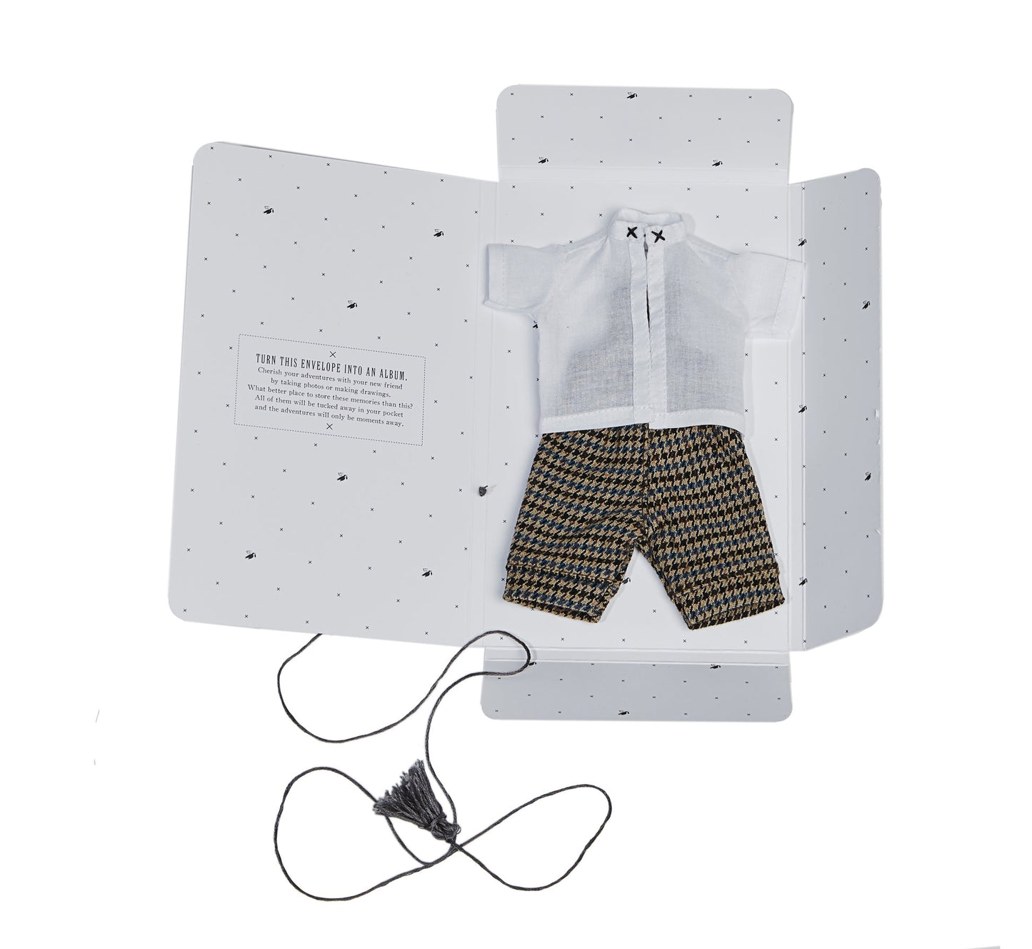 Wooden Beech Doll with Pants