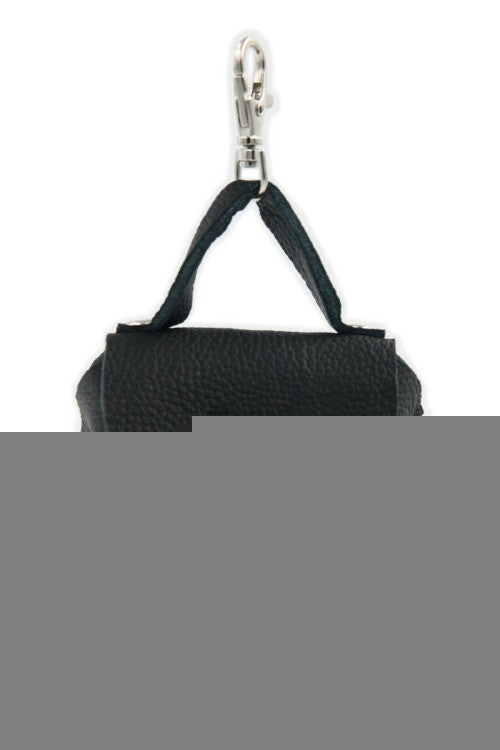 Leather Dog Waste Bag Dispenser Bellissima – Black