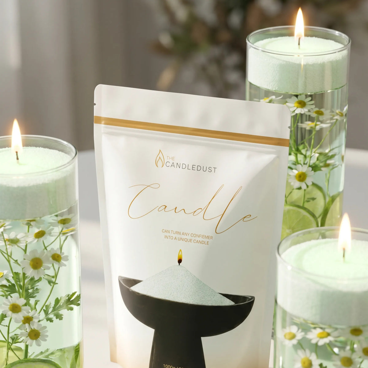 Lemongrass Ginger Scented Candle Sand Refill, 1kg