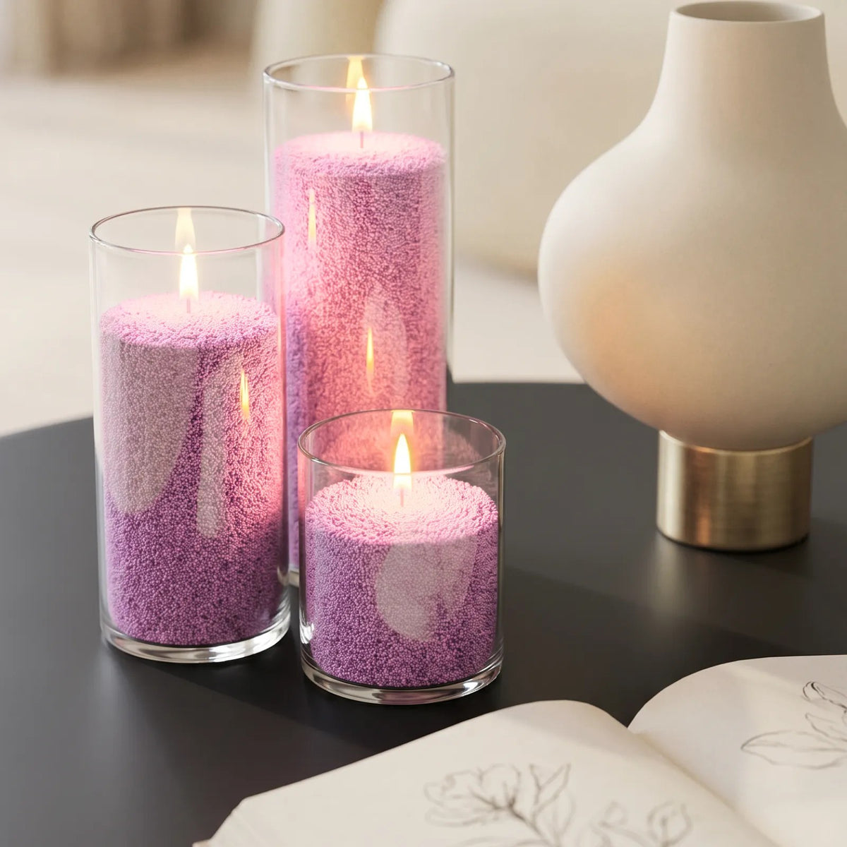 Lilac Unscented Candle Sand Refill, 1kg