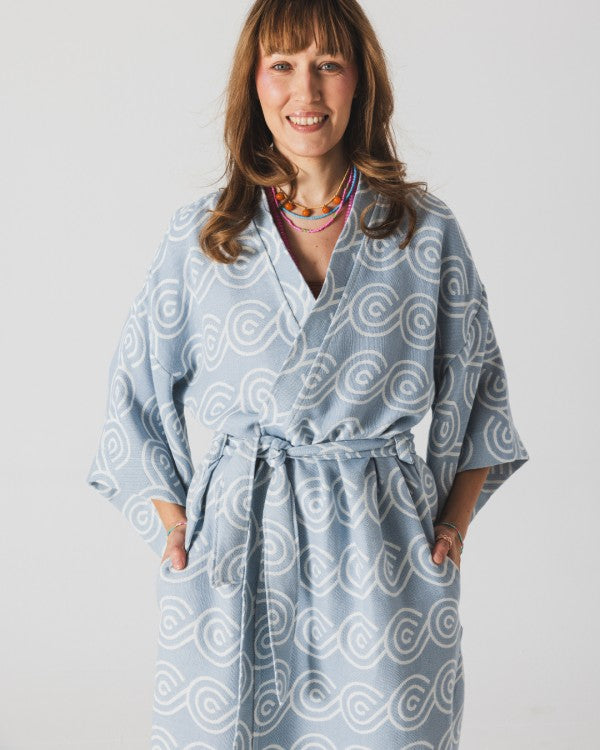 Bamboo Kimono for Women - Blue