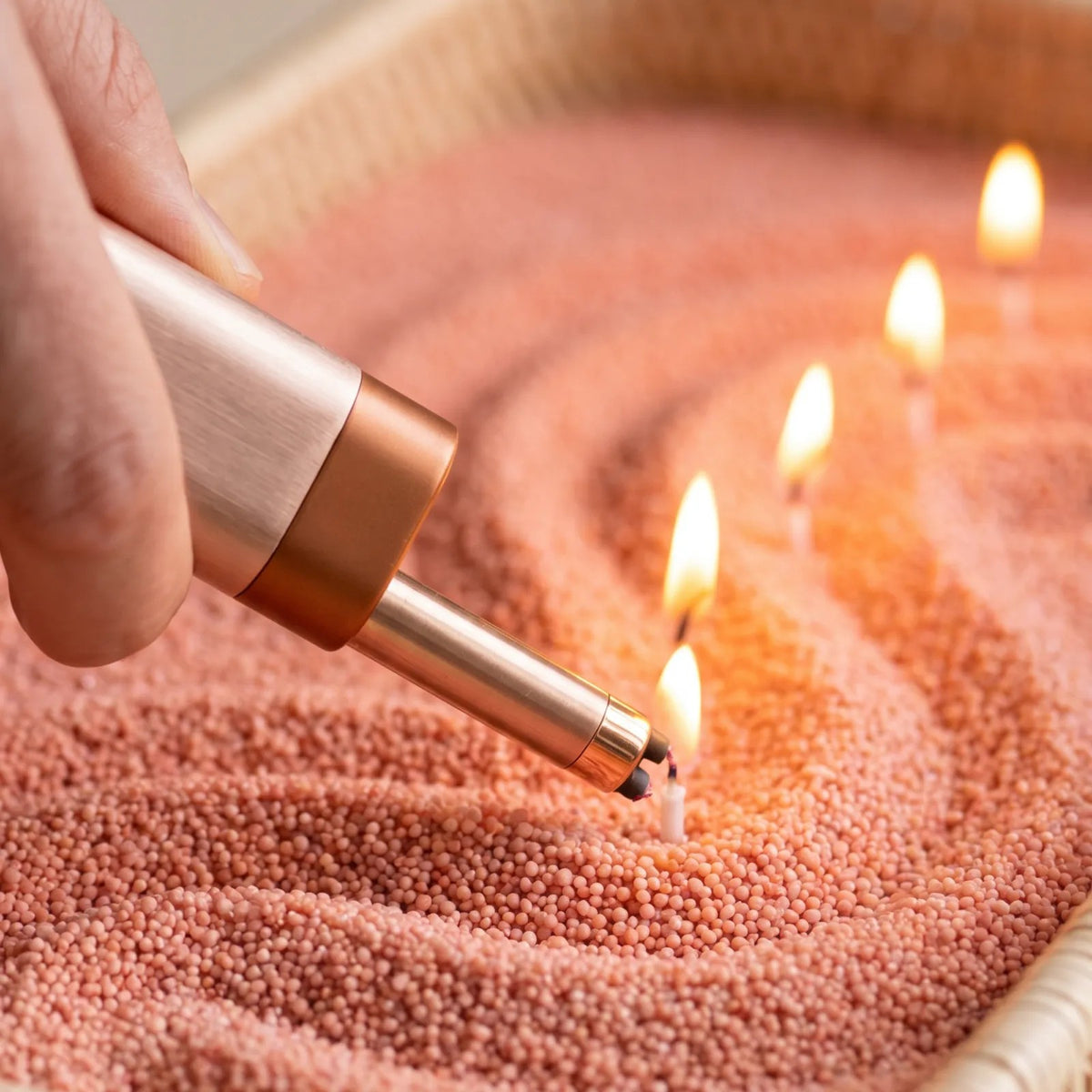 Peach Unscented Candle Sand Refill, 1kg