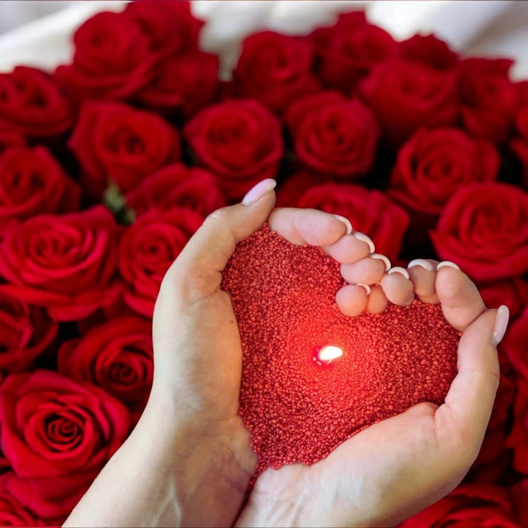 Red Unscented Candle Sand Refill, 1kg