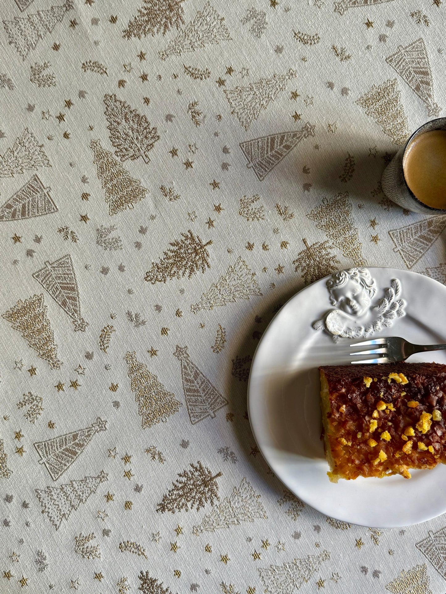 Round Tablecloth - Golden Forest